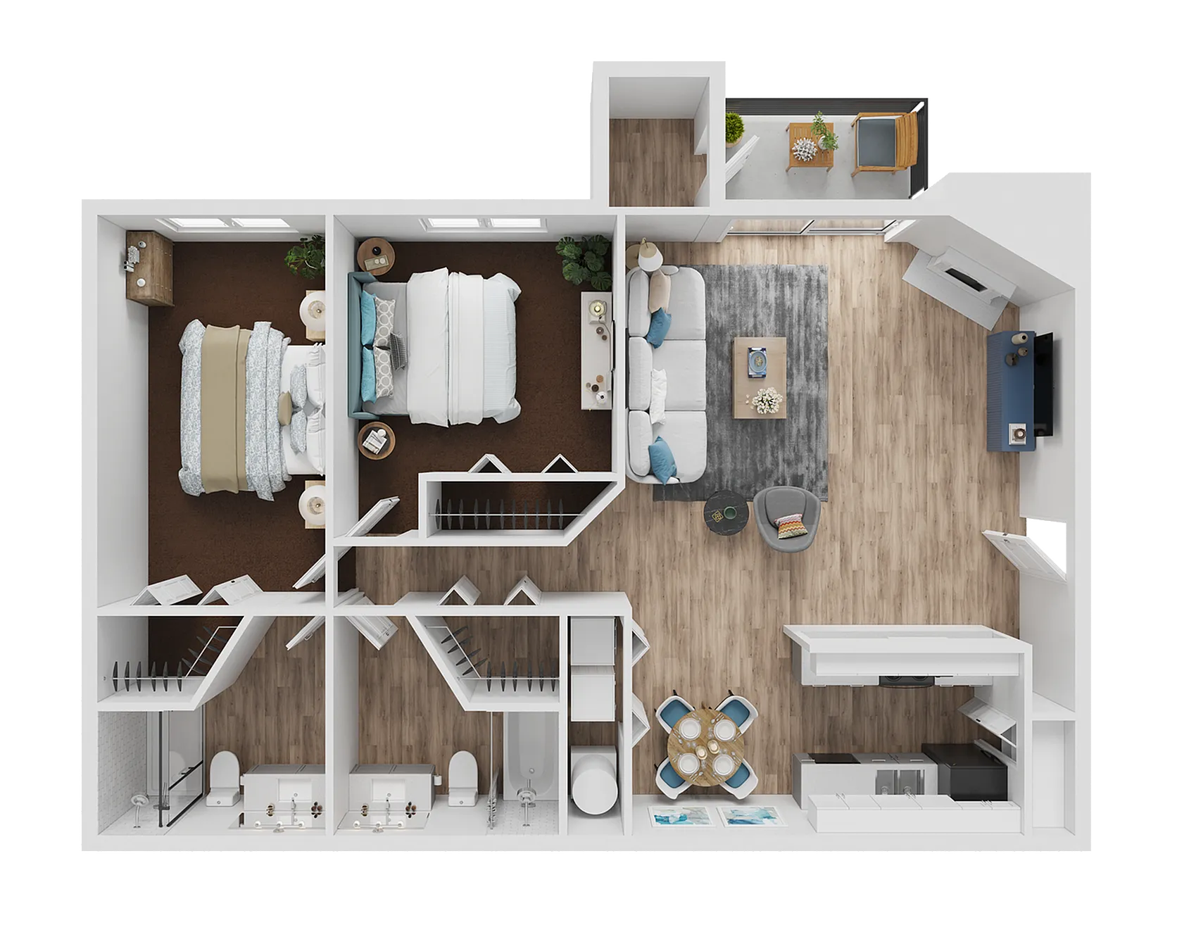 B1 | 2-Bedroom Floorplan