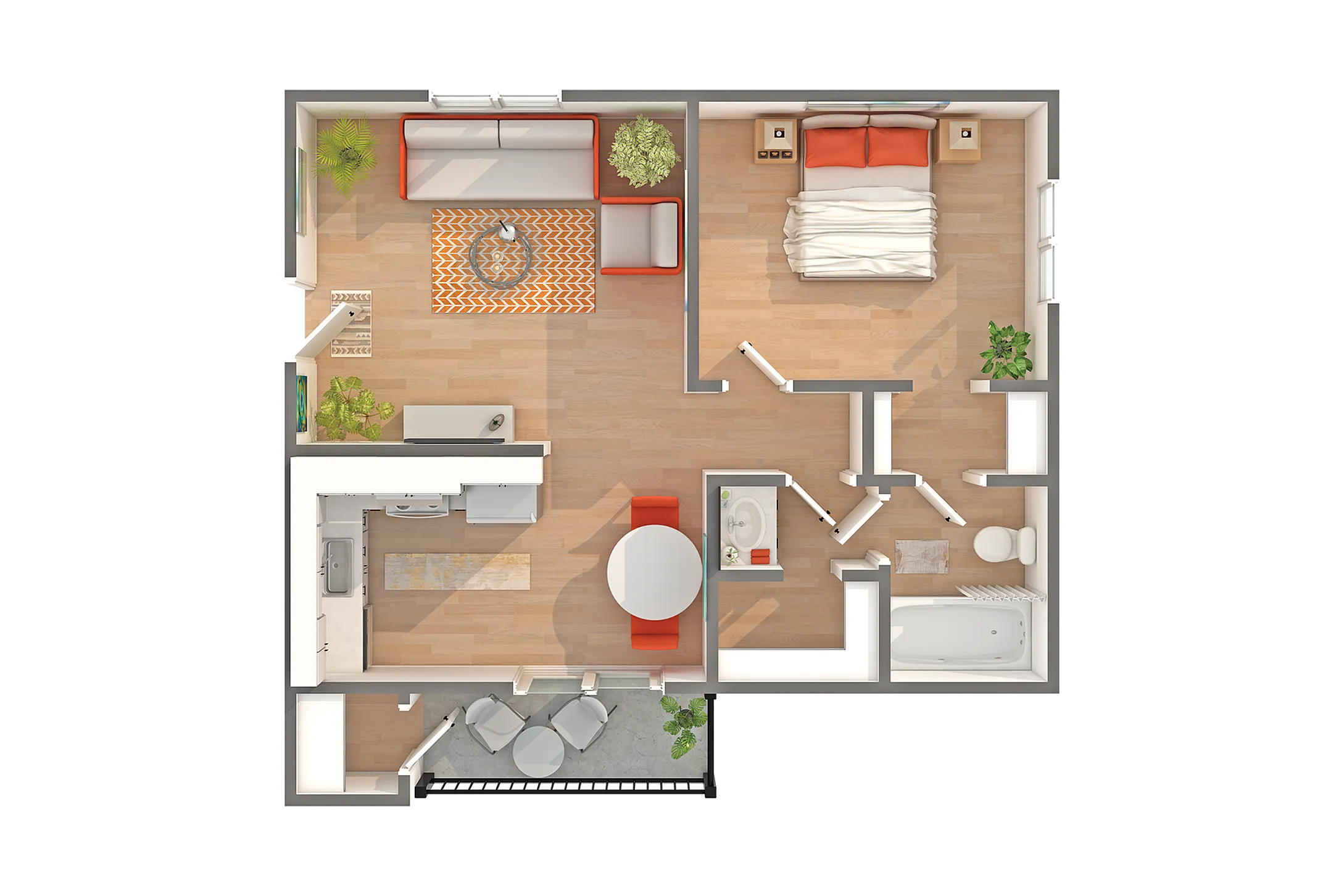 Mesa | 1-Bedroom Floorplan