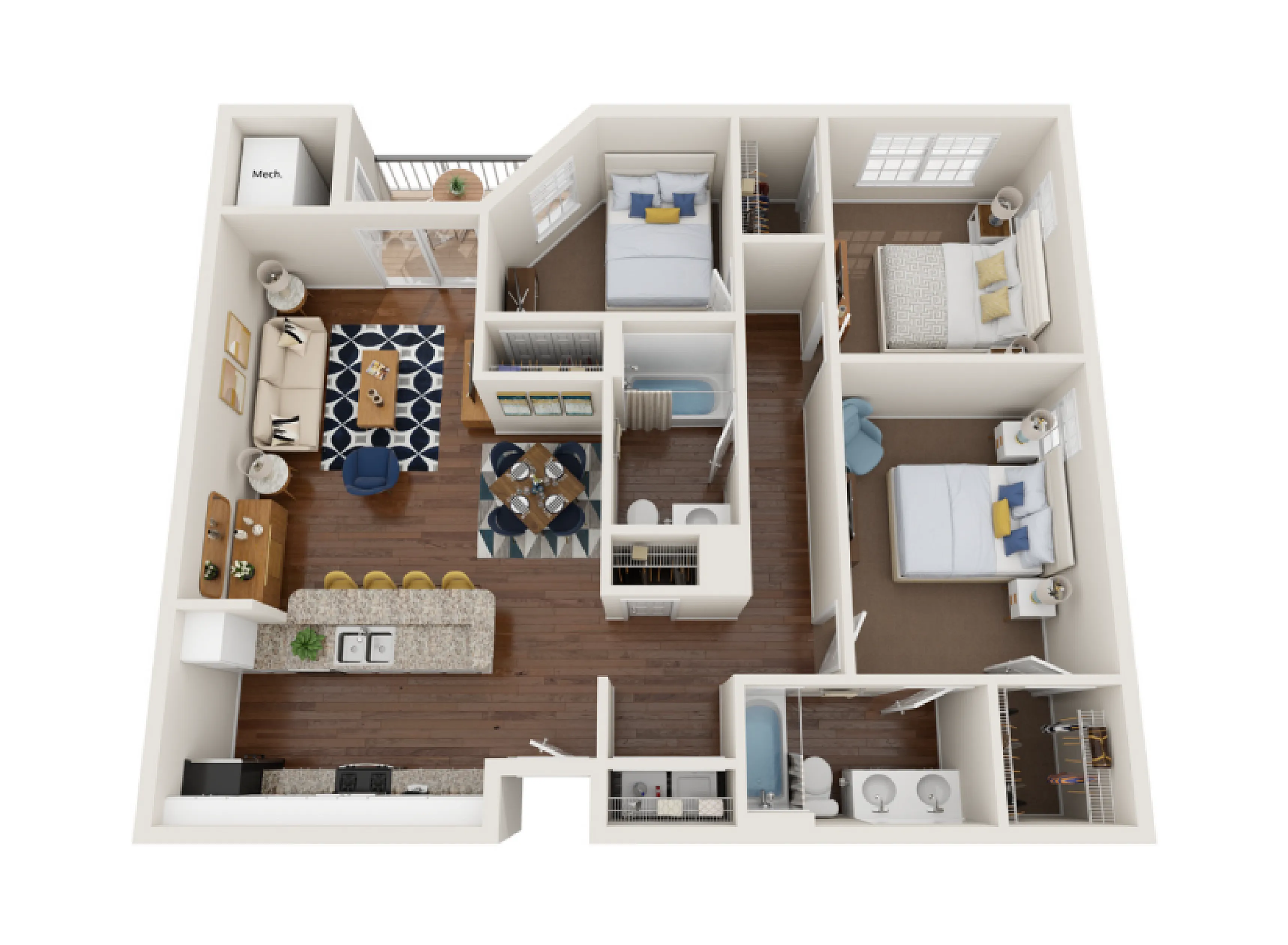 Dover | 3-Bedroom Floorplan