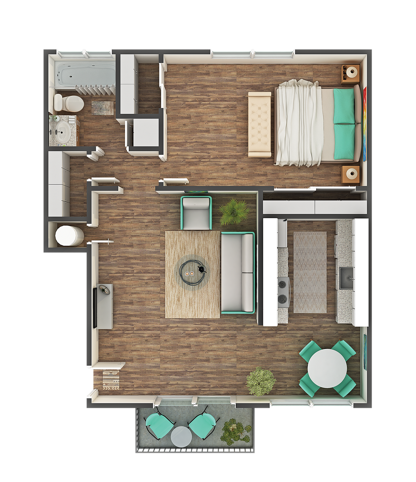 Azure 1x1 floor plan