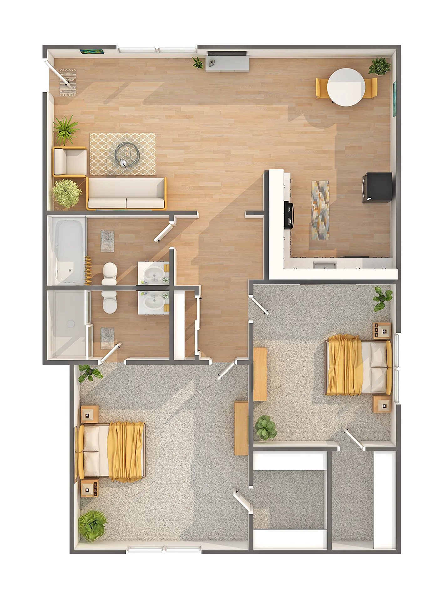 Grove | 2-Bedroom Floorplan