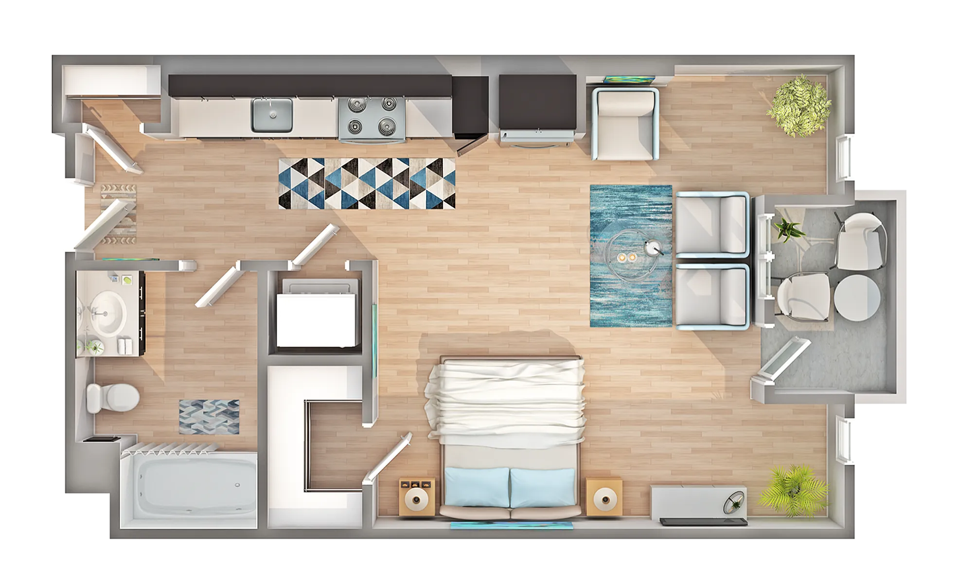 S2 | 2-Bedroom Floorplan