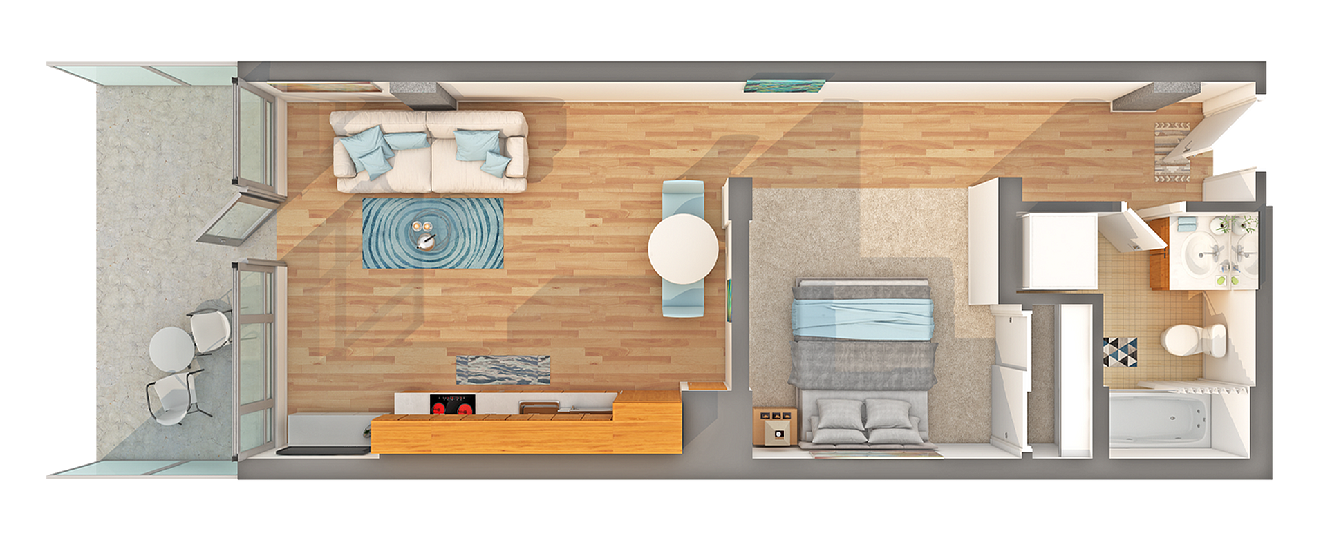 Studio - A Floorplan