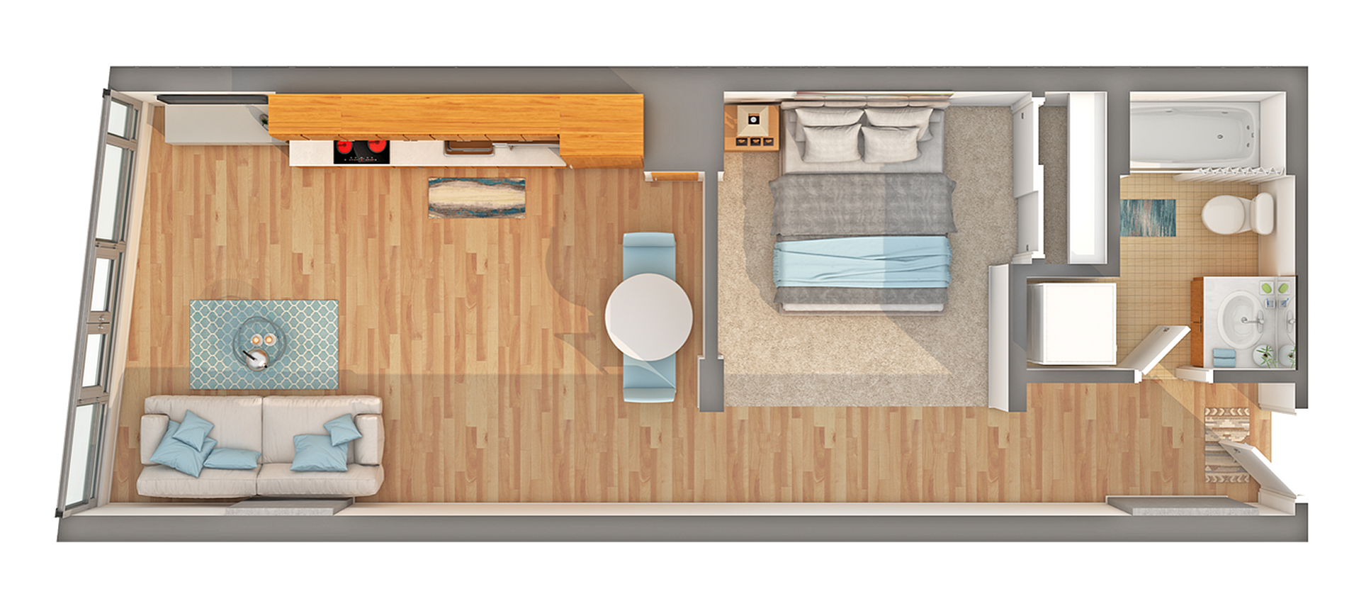 Studio - C Floorplan