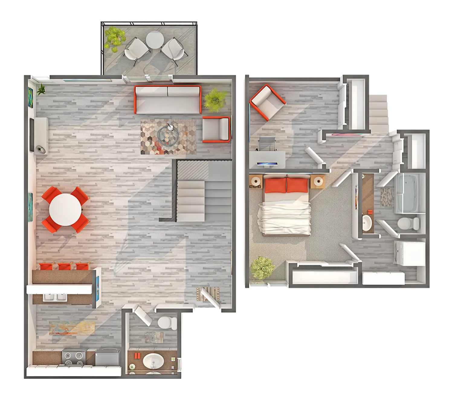 Iris | 1-Bedroom Floorplan