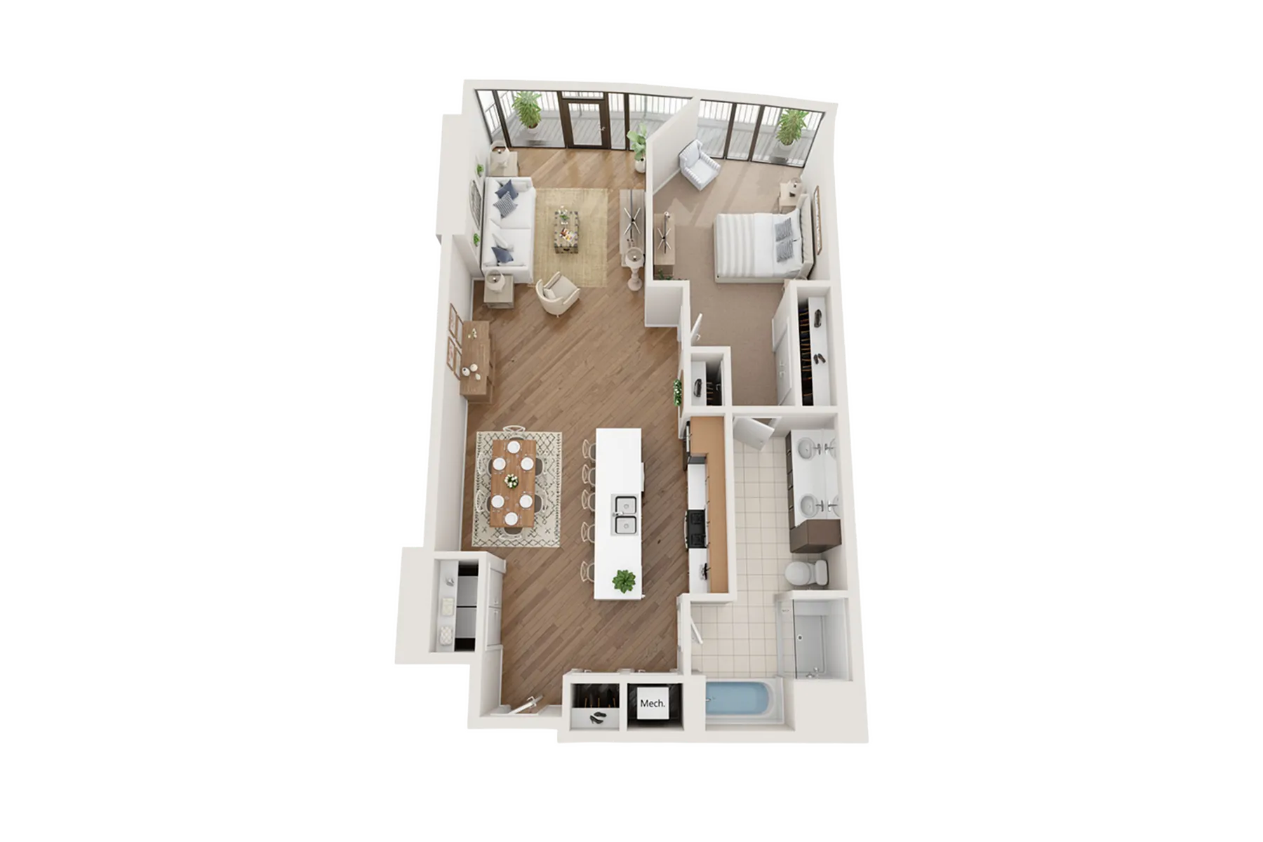 Arrive Upper Kirby_1BR 1BA Flat E