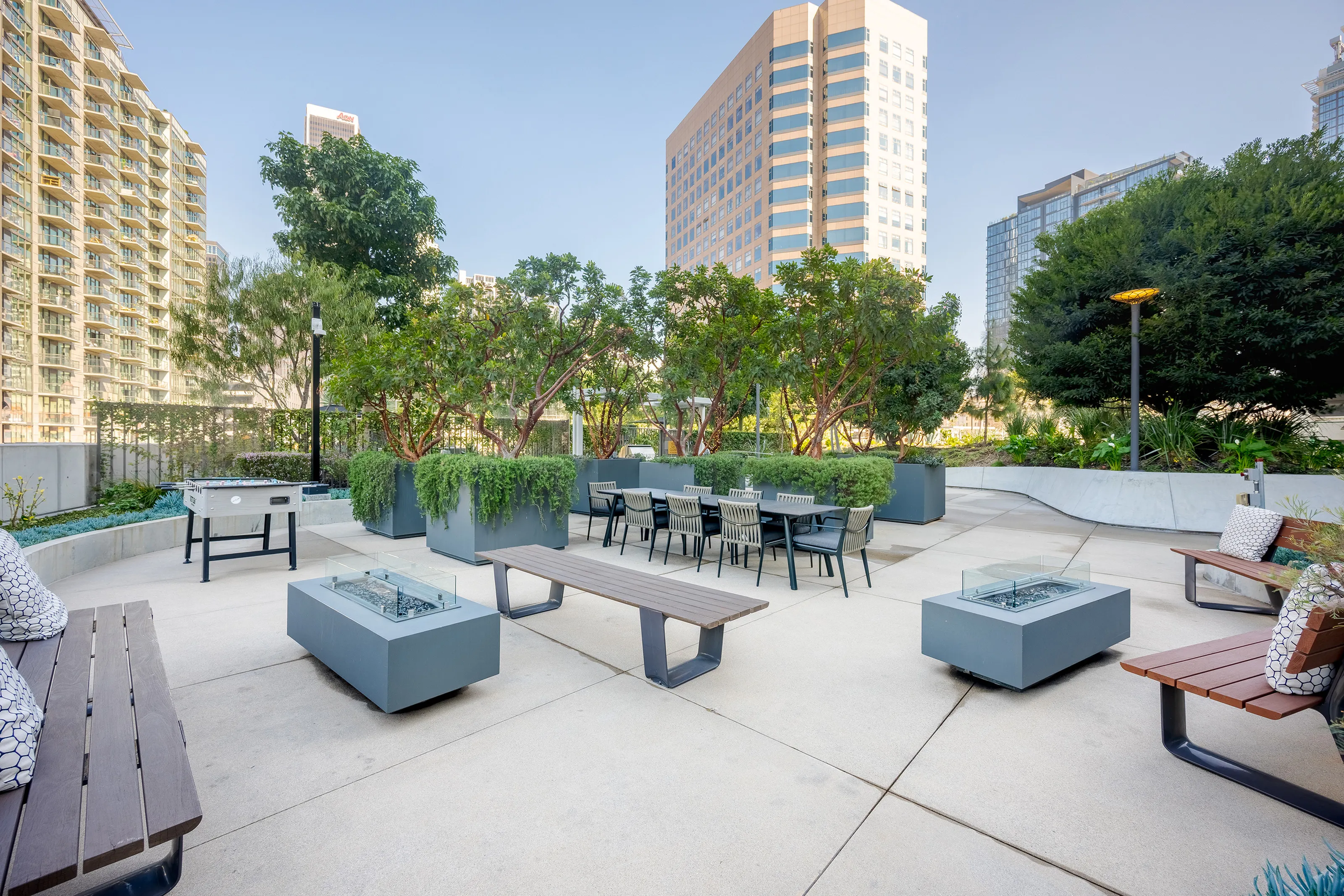 888 at Grand Hope Park - Outdoor Seating Area