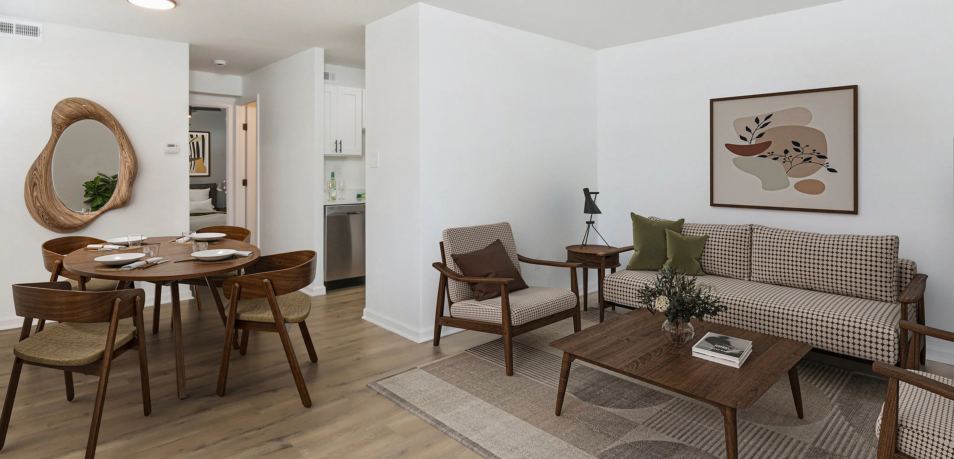 ReNew on Blues Apartments & Townhomes Living Room