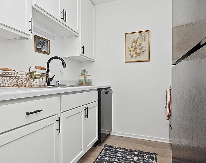 renovated apartment kitchen renew at the greens