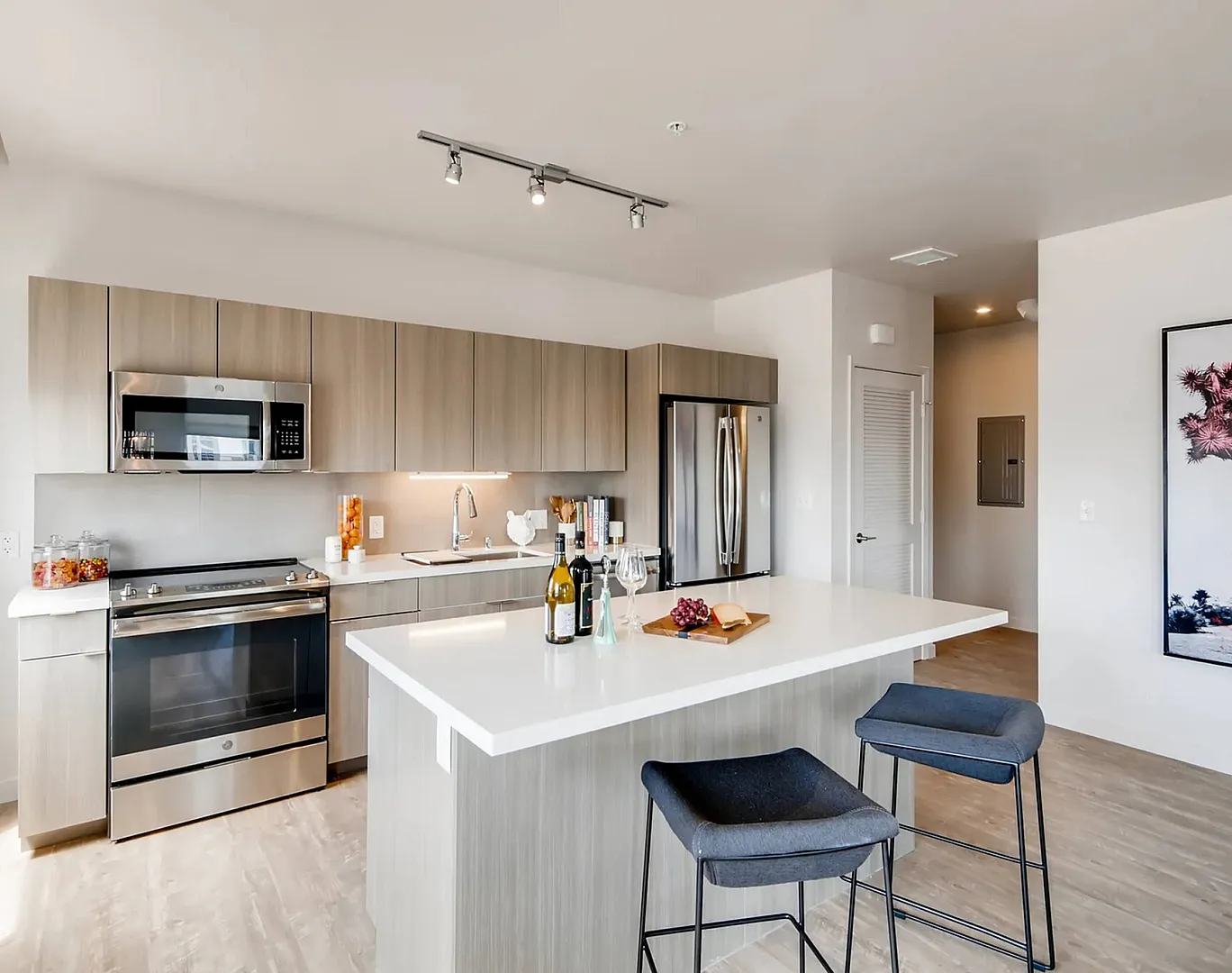 arrive 625 broadway luxury kitchen with island
