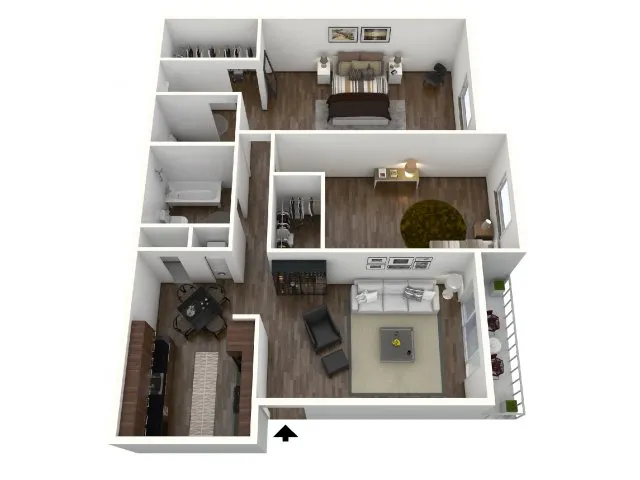 The Fountains Apartments - 2-2 Basic