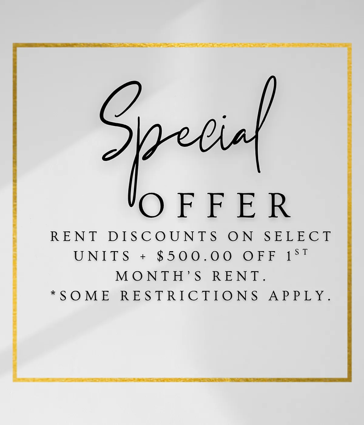 Special Offer!