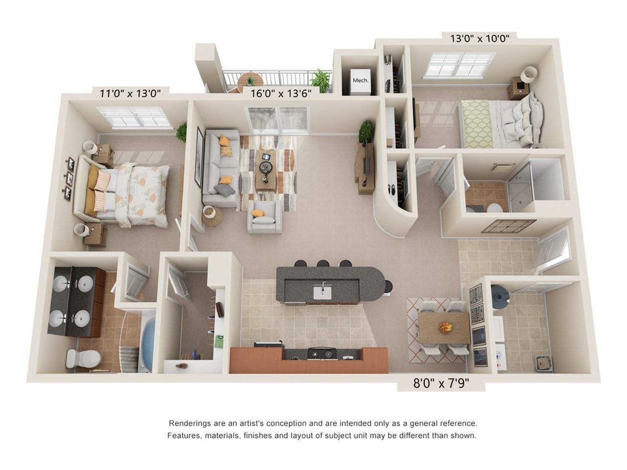 1 3 Bed Apartments Check Availability The Carlton at Greenbrier
