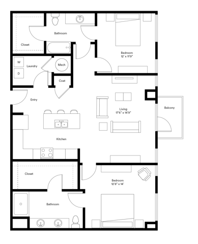 Source | 2 Bed Apartment | Building B At Gravity