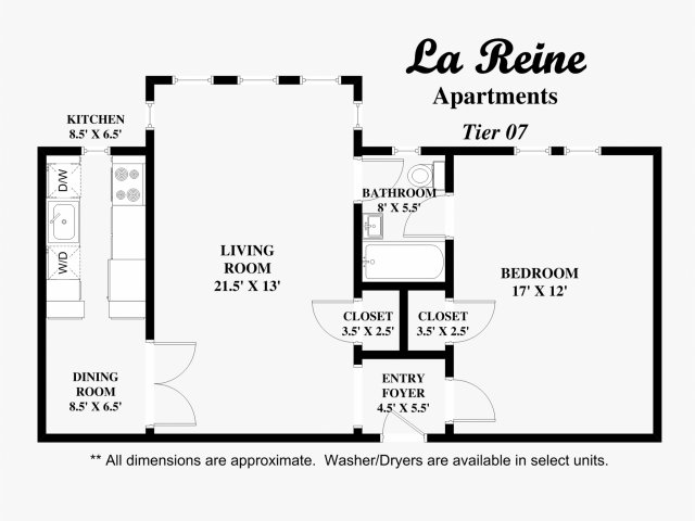 Tier 07 - 1 bed, 1 bath