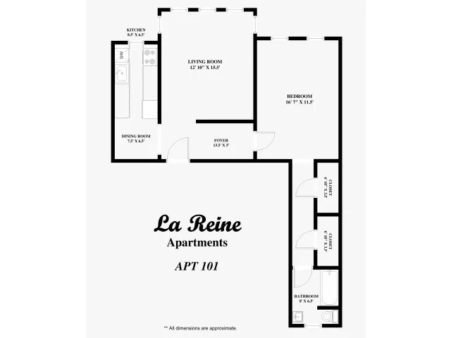 La Reine Apartments - Apt 101 *unique, lower level apartment*