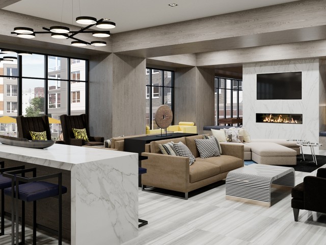 Image of Elegant Resident Lounge for Dwell 2nd Street
