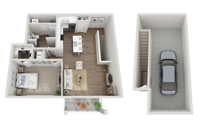 Floor Plan 1M | Seasons at River View | Apartments in Pleasant Prairie, WI