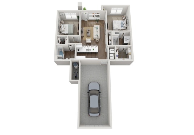 Floor Plan 2H | Seasons at River View | Apartments in Pleasant Prairie, WI