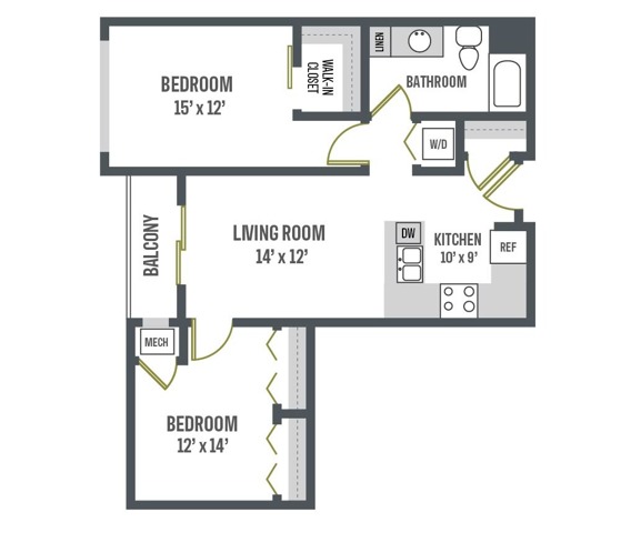 Floor Plan C3 | Elan | Apartments in Fitchburg, WI