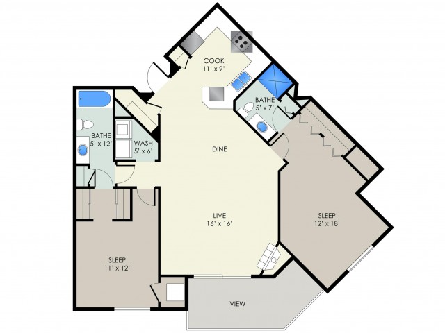 The Randall | The Landmark at Hatchery Hill | Apartments in Fitchburg, WI