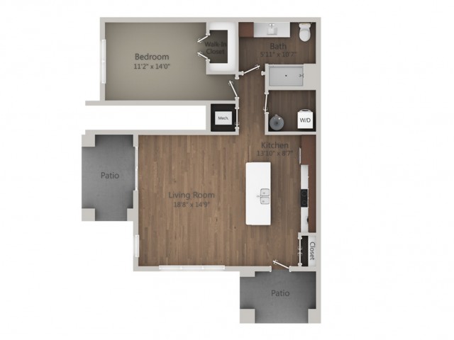 Floor Plan 1D | Seasons at Orchard Hills | Apartments in Oak Creek, WI