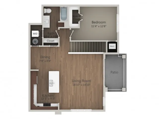 Floor Plan 1F | Seasons at Orchard Hills | Apartments in Oak Creek, WI