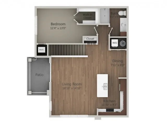 Floor Plan 1G | Seasons at Orchard Hills | Apartments in Oak Creek, WI