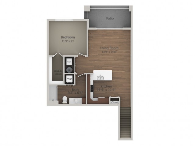 Floor Plan 1J | Seasons at Orchard Hills | Apartments in Oak Creek, WI