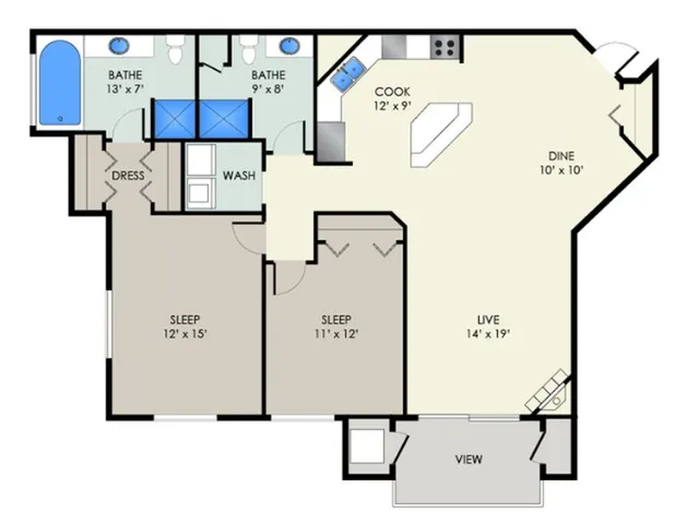 The Chadbourne II | The Landmark at Hatchery Hill | Apartments in Fitchburg, WI