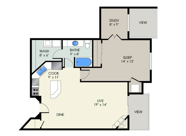 The Langdon III | The Landmark at Hatchery Hill | Apartments in Fitchburg, WI