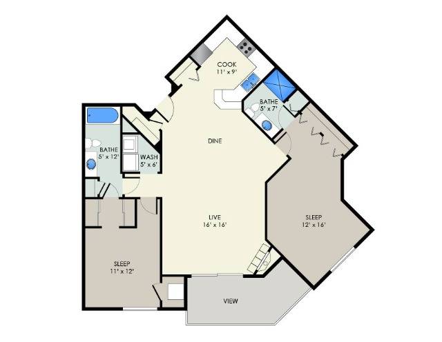 The Randall II | The Landmark at Hatchery Hill | Apartments in Fitchburg, WI