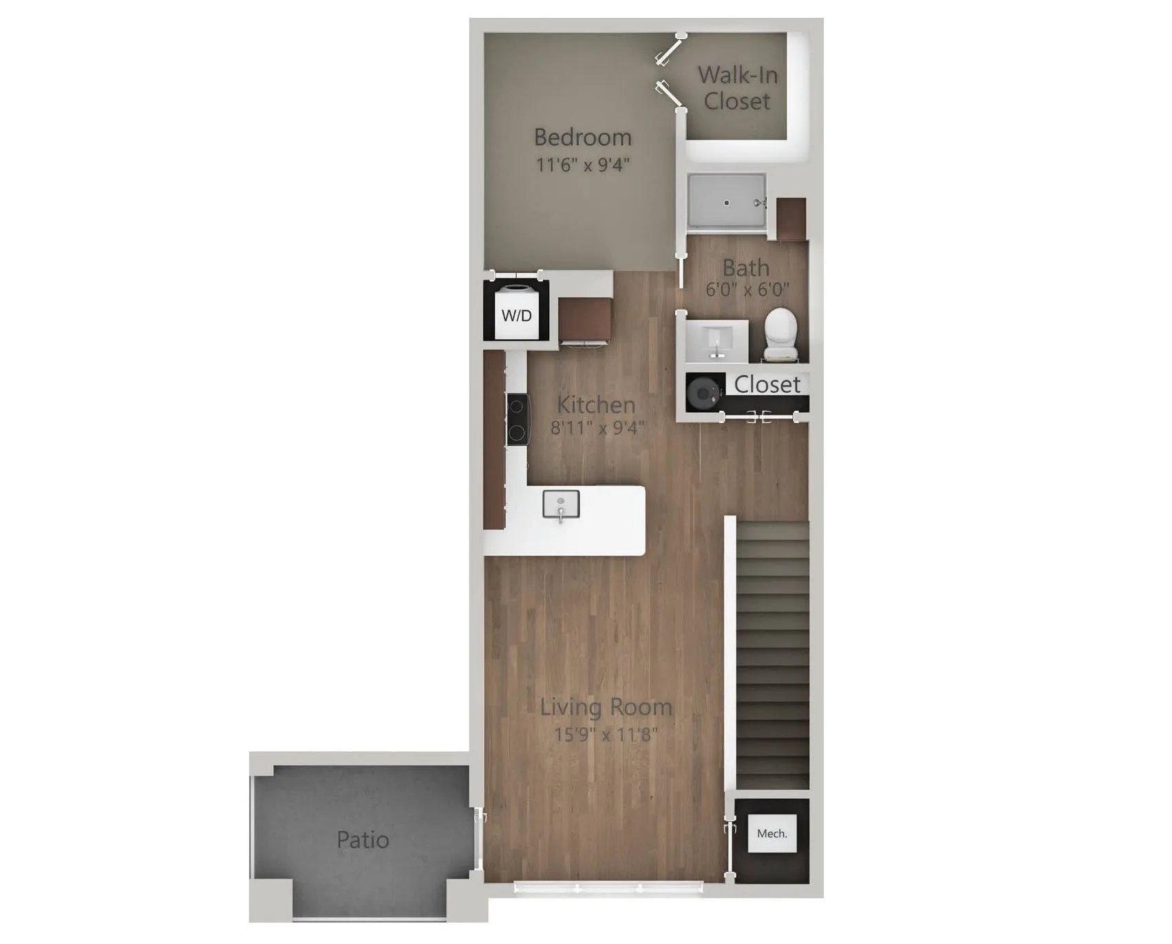Floor Plan A | Drexel Ridge Apartments | Apartments in Oak Creek, WI