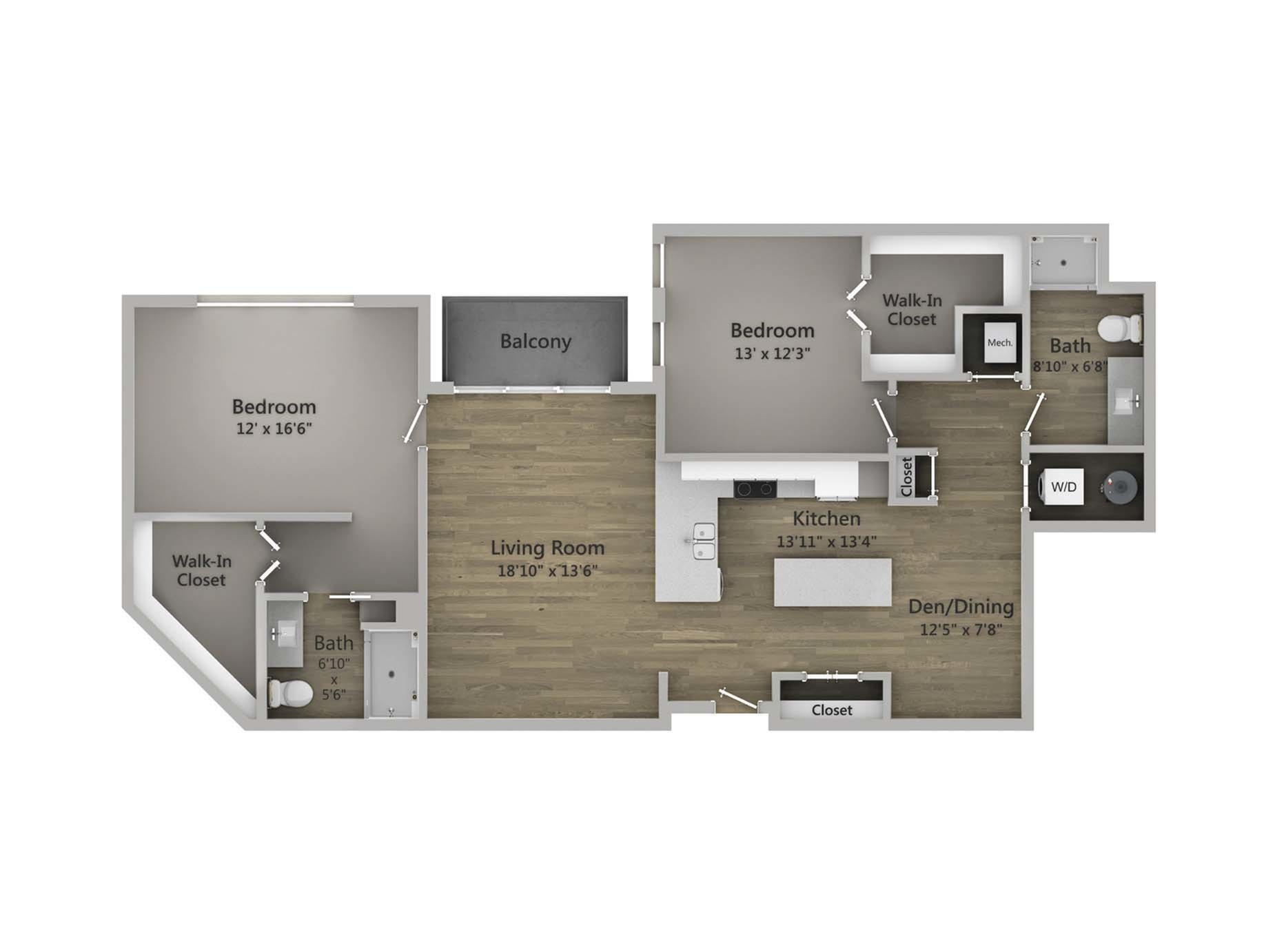 Floor Plan 2H | State Street Station | Apartments in Wauwatosa, WI