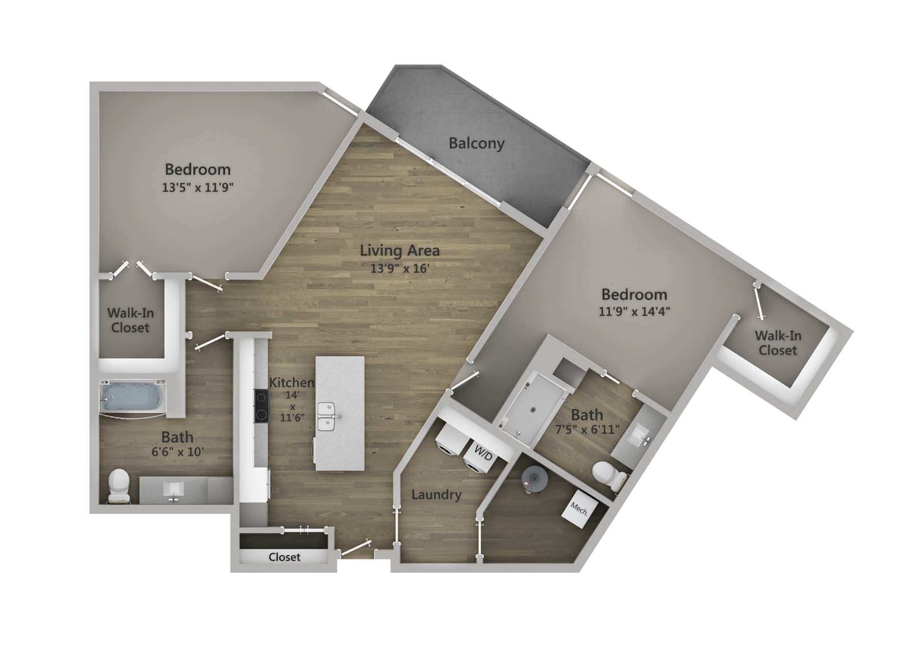Floor Plan 2J | State Street Station | Apartments in Wauwatosa, WI