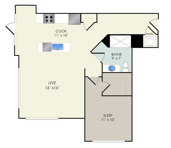 The Leopold | The Landmark at Hatchery Hill | Apartments in Fitchburg, WI