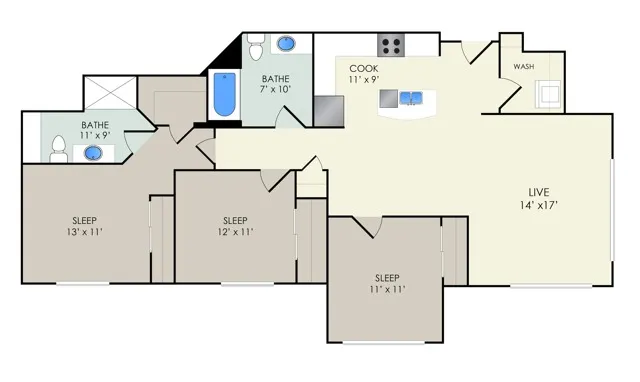 The Phillips | The Landmark at Hatchery Hill | Apartments in Fitchburg, WI