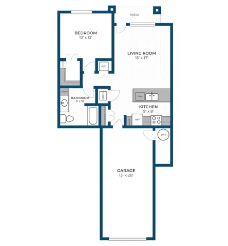 Floor Plan 1I | Seasons at River View | Apartments in Pleasant Prairie, WI