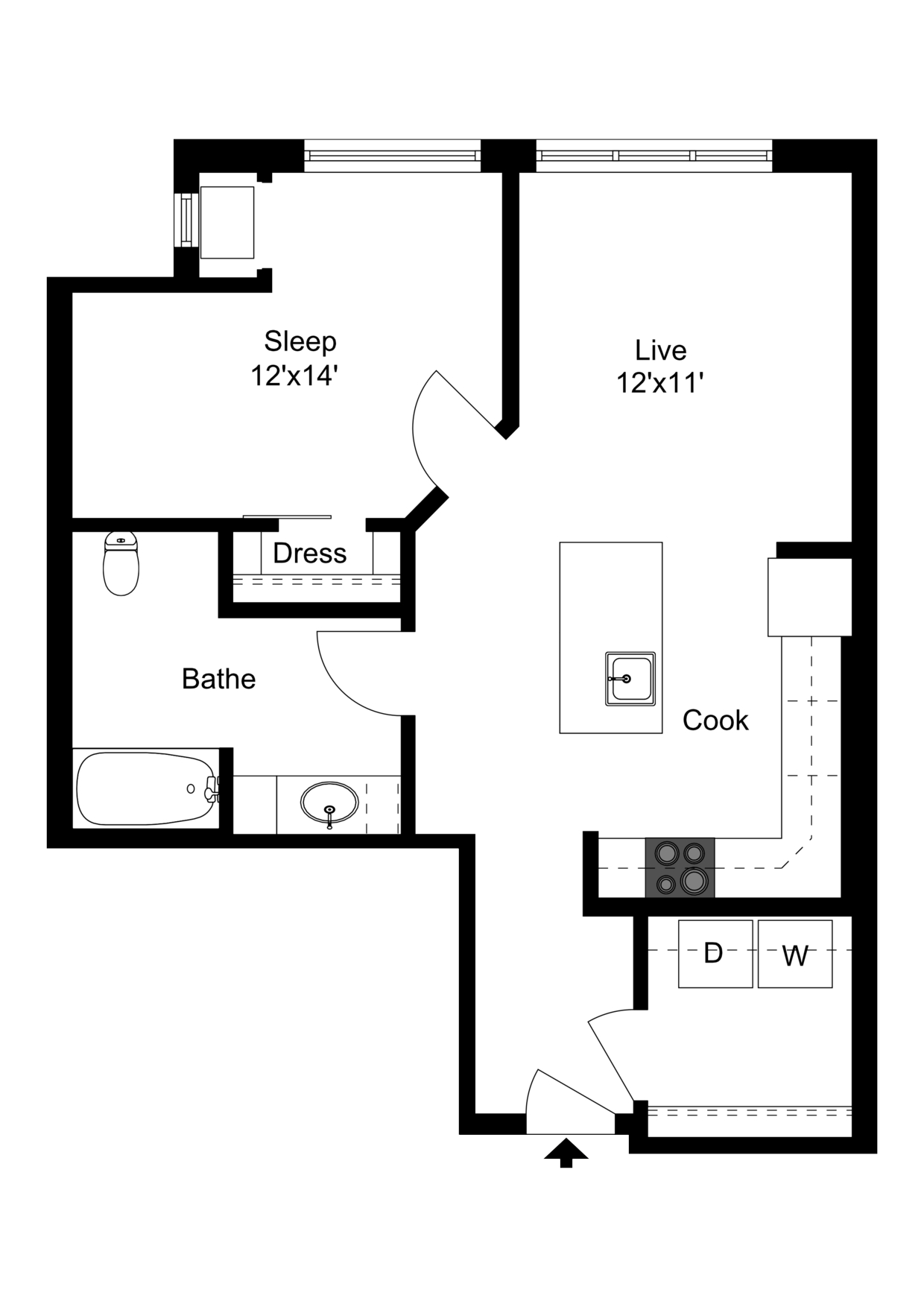 Floor Plan B4 | 50Twenty | Apartments in Madison, WI