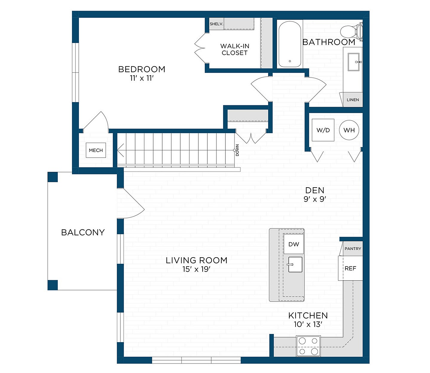 Floor Plan A2 | Echelon at Charlotte | Apartments in Charlotte, NC
