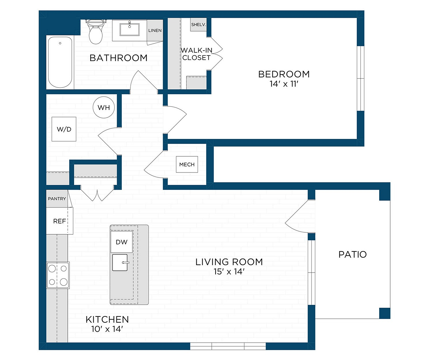 Floor Plan A3 | Echelon at Charlotte | Apartments in Charlotte, NC