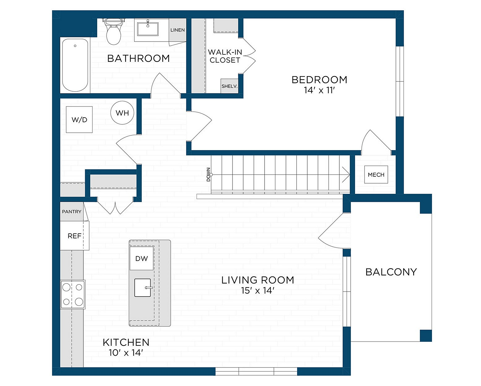 Floor Plan A5 | Echelon at Charlotte | Apartments in Charlotte, NC