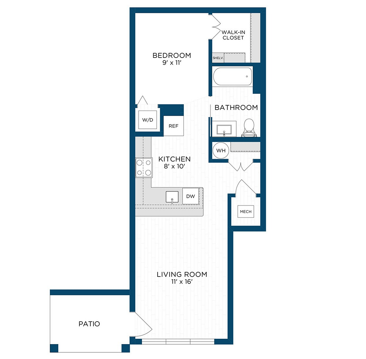 Floor Plan S2 | Echelon at Charlotte | Apartments in Charlotte, NC