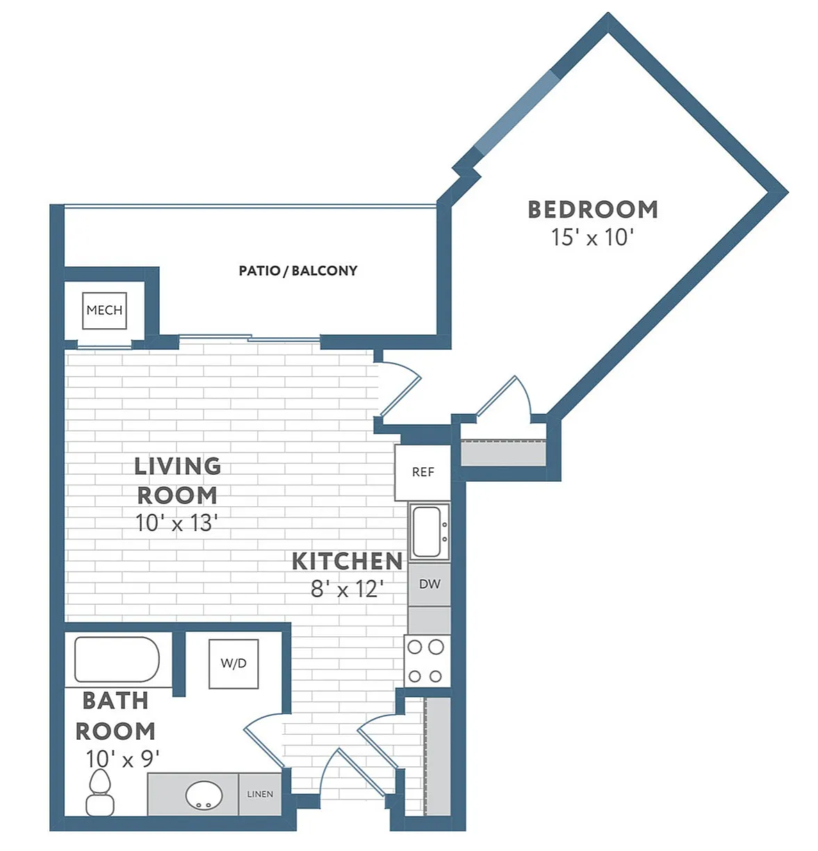Floor Plan A3 | 22 Slate | Apartments in Madison, WI