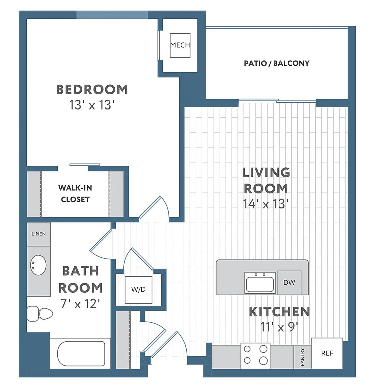 Floor Plan B3 | 22 Slate | Apartments in Madison, WI