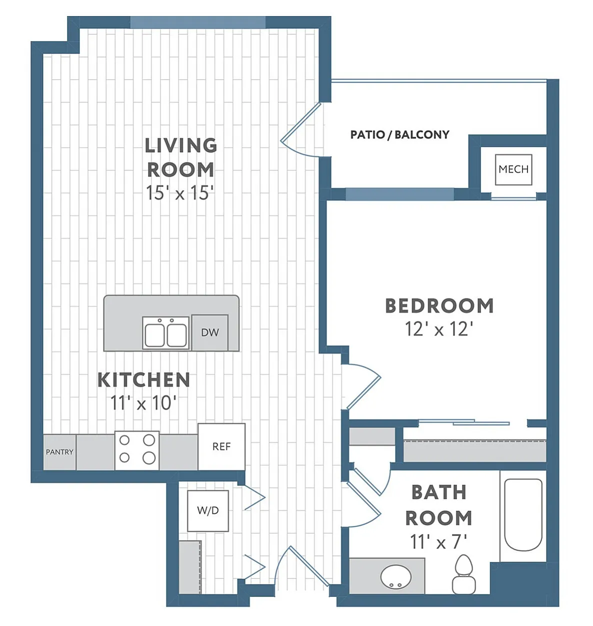 Floor Plan B5 | 22 Slate | Apartments in Madison, WI
