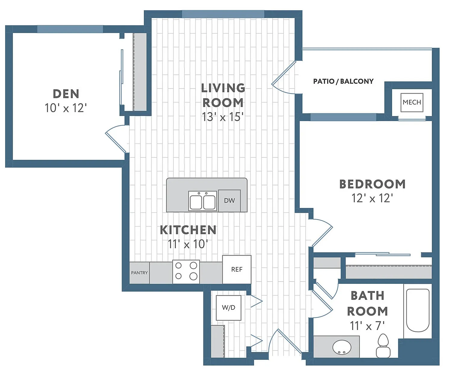 Floor Plan C2 | 22 Slate | Apartments in Madison, WI