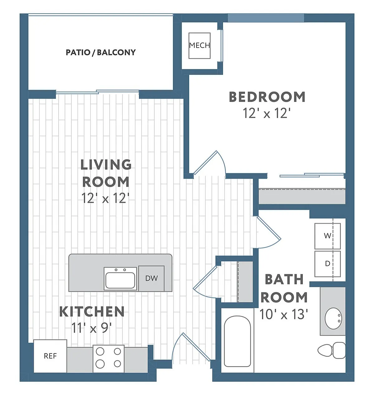 Floor Plan B2 | 22 Slate | Apartments in Madison, WI