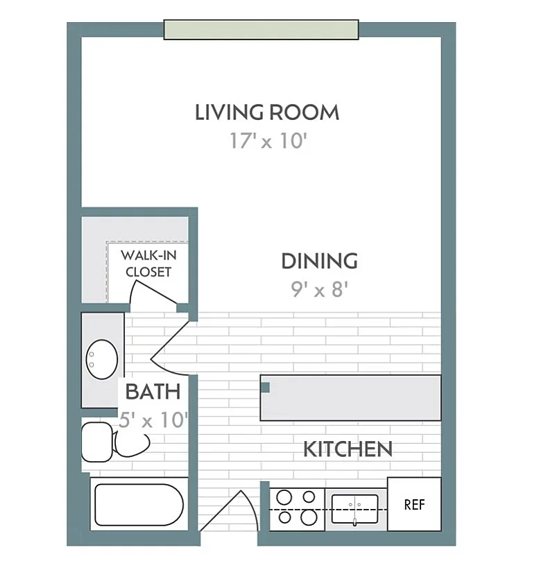 Efficiency | Valley View Apartments | Apartments in Madison, WI