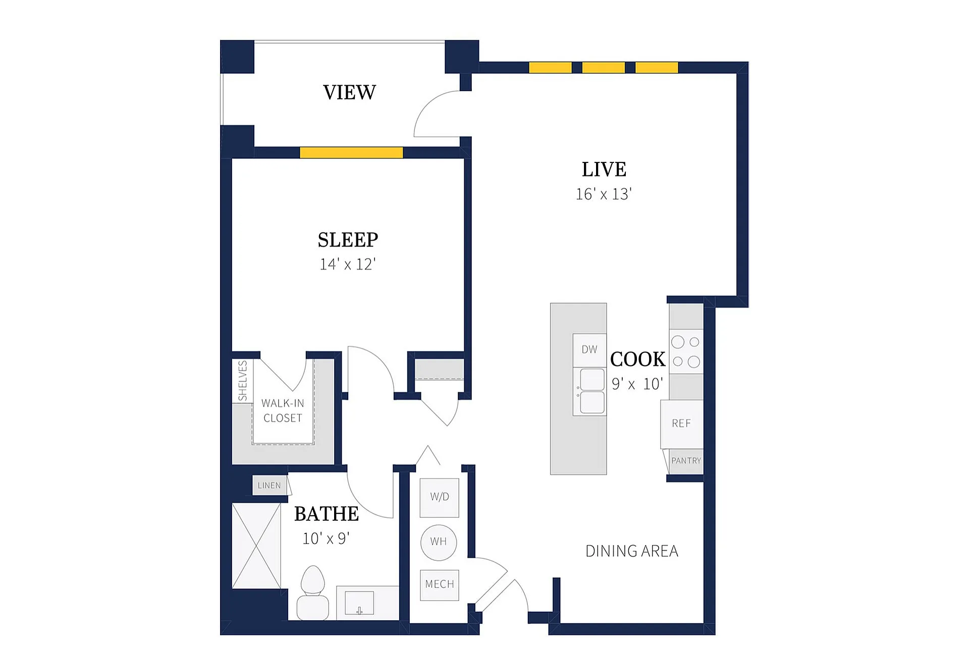 Floor Plan 1C | Arrabelle Apartments | Apartments in Cedarburg, WI